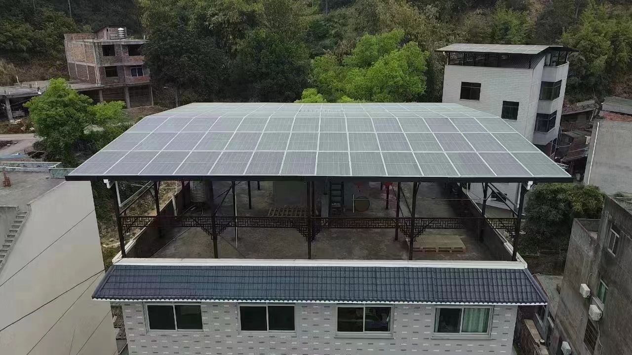 双峰15kw+10kwh自建别墅家庭光伏储能系统